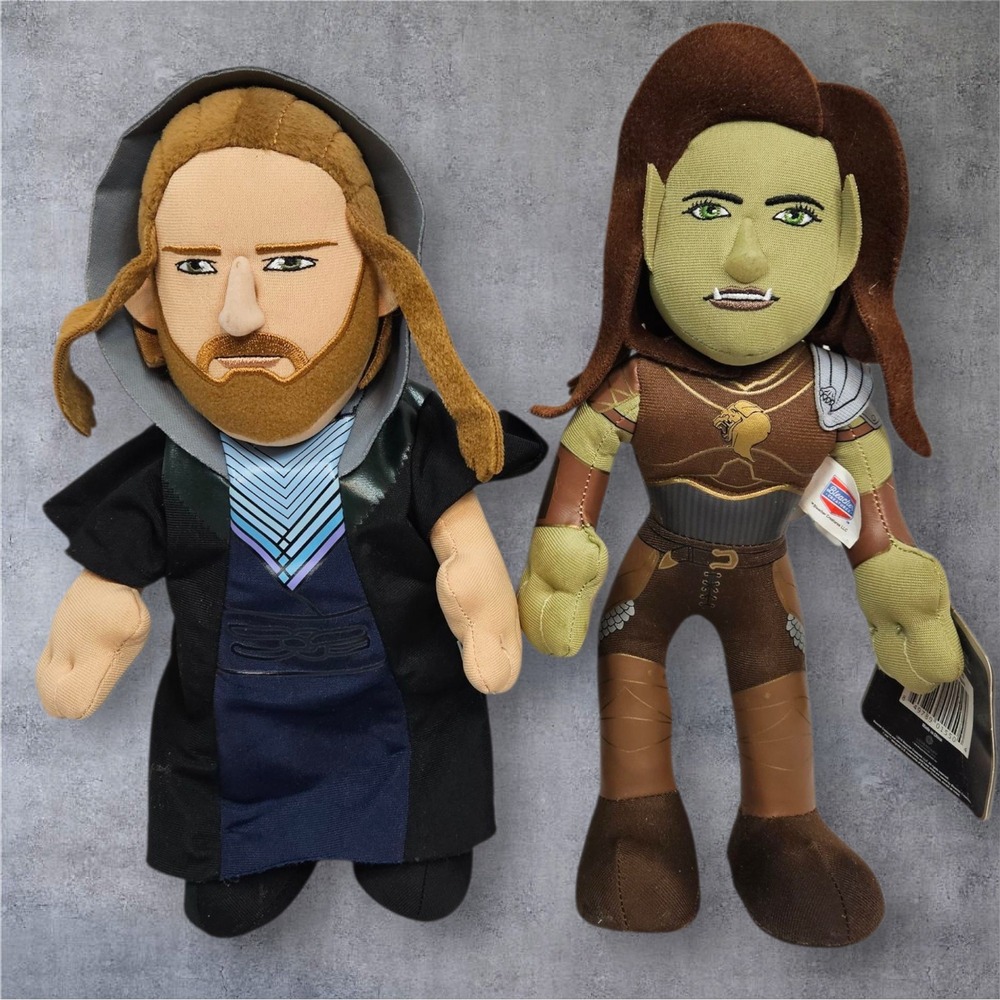 Warcraft Movie Bleacher Creatures Plush Garona & Khadgar 11" Dolls L2